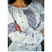 Embroidered blouse "Milky Way"